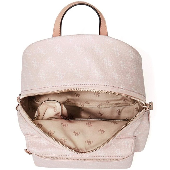 NEW GUESS Leeza PINK Logo Backpack - Picture 6 of 7